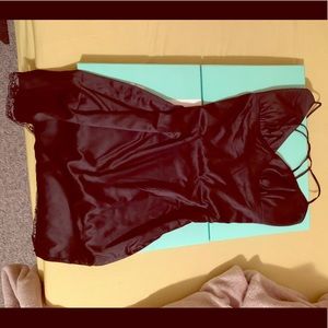 Black Mistress Rocks satin Dress